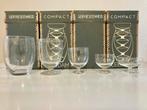 4 glasserviezen Compact, Valkema Leerdam 1949/1950, Verzenden