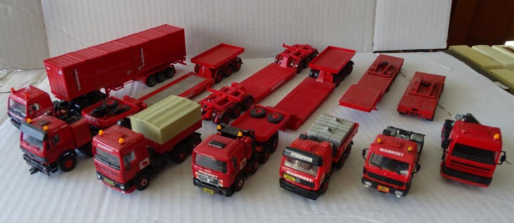 modellen van MAMMOET 1-87, Hobby en Vrije tijd, Modelauto's | 1:87, Ophalen, Zo goed als nieuw, Bus of Vrachtwagen, Overige merken