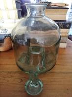 Oude glazen wespenvanger groen glas met stolpje, Antiek en Kunst, Ophalen of Verzenden