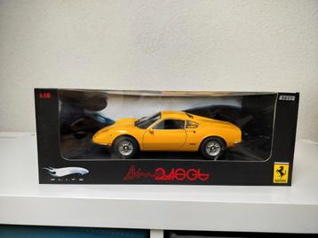 Hot Wheels Elite Ferrari Dino 246GT 1:18 beschikbaar voor biedingen