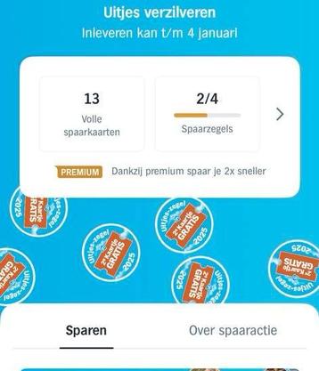 2 e kaartje gratis. Spaarkaarten Albert heijn. 13x beschikbaar voor biedingen