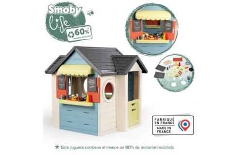 Smoby S. Life Chef House speelhuis met keuken en winkel €259, Kinderen en Baby's, Speelgoed | Buiten | Los speelgoed, Nieuw, Ophalen