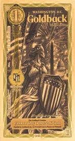 Goldback Washington D.C. Goldback 1/1000 ounce, Ophalen of Verzenden, Zilver