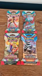 Pokemon kaarten 4 gesealde boosterpacks **Nieuw**, Nieuw, Ophalen of Verzenden, Booster