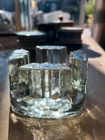 Glazen rechaud, theepotwarmer beschikbaar voor biedingen