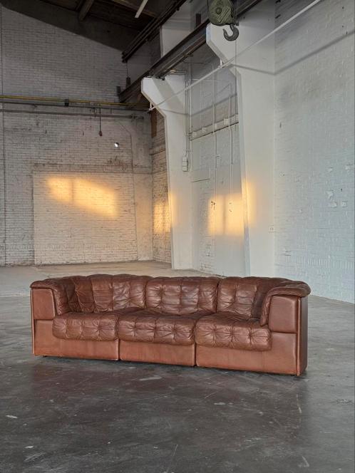 De Sede DS-11 Patchwork Sofa | Leer, Huis en Inrichting, Banken | Bankstellen, Zo goed als nieuw, Rechte bank, Driepersoons, 200 tot 250 cm