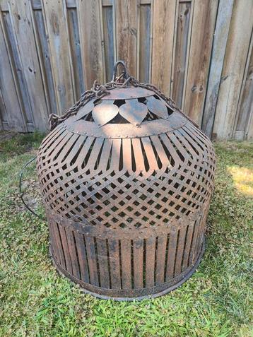Vintage Metalen Hanglamp / Vogelkooi - Industrieel Design beschikbaar voor biedingen