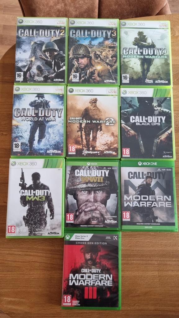 7 Call of duty games voor xbox one/ series x, Spelcomputers en Games, Games | Xbox One, Zo goed als nieuw, Shooter, 3 spelers of meer