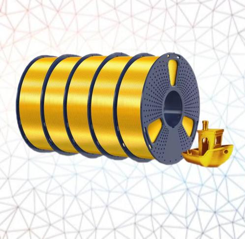 Nieuwe SUNLU PLA+ plus SILK GOUD 3D Filament rol a 1 kilo, Computers en Software, 3D-printerbenodigheden, Nieuw, Ophalen of Verzenden