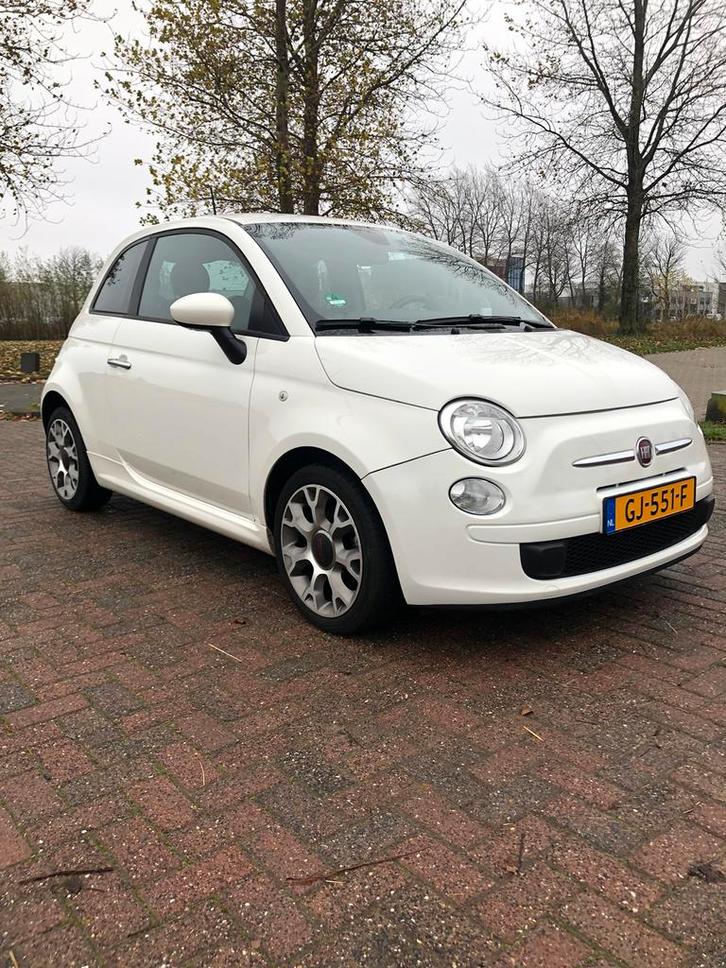 Fiat 500 0.9 Twinair C 2015 Wit Sport. Airco. Inruil mog., Auto's, Fiat, Particulier, ABS, Airbags, Airconditioning, Bluetooth