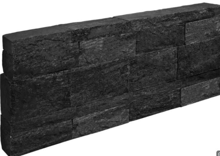 Stapelblok Vietnam Black 40x20x7,5 cm 121 stuks, Tuin en Terras, Bielzen en Borders, Minder dan 25 cm, Minder dan 100 cm, Ophalen