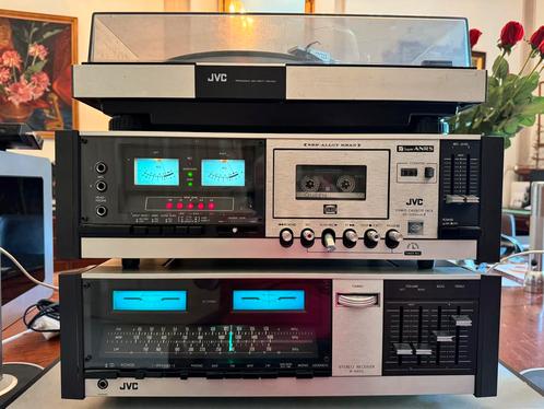 Prachtige JVC vintage stereo draaitafel receiver cassette, Muziek en Instrumenten, Dj-sets en Draaitafels, Gebruikt, Overige merken