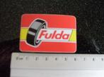 sticker fulda logo autobanden tyres tires banden logo, Verzamelen, Ophalen of Verzenden, Merk, Zo goed als nieuw