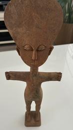 ANTIEKE AFRIKAANSE HANDGESNEDEN ASHANTI VRUCHTBAARHEIDSPOP, Ophalen of Verzenden