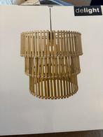 Sfeervolle bamboe hanglamp, Huis en Inrichting, Lampen | Hanglampen, Ophalen of Verzenden, Nieuw, Overige materialen, Minder dan 50 cm