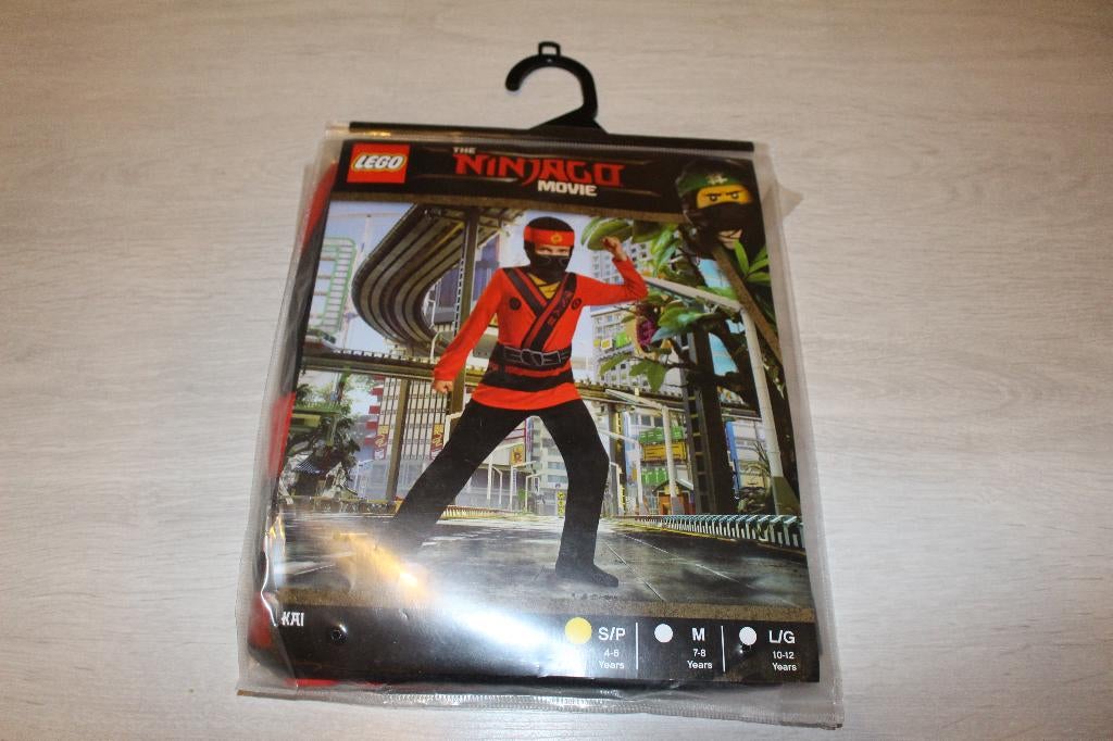 Carnavalspak Lego ninjago maat S-P 4-6 jaar nieuw, Ophalen, Nieuw, 110 t/m 116, Jongen of Meisje