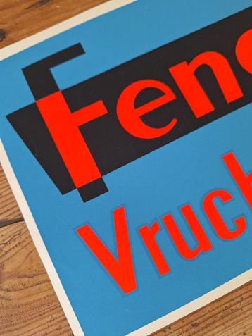 Origineel Fency Zeefdruk Reclame Affiche nr: 018 beschikbaar voor biedingen
