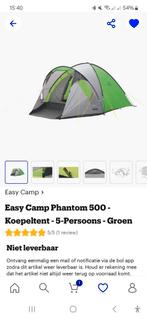Tent 5 makkelijk opzetten Easy camp 500, Caravans en Kamperen, Tenten, Ophalen, Zo goed als nieuw