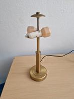 Vintage tafellamp met touch - dimmer - messing - Wofi leucht, Huis en Inrichting, Lampen | Tafellampen, Ophalen of Verzenden, Zo goed als nieuw