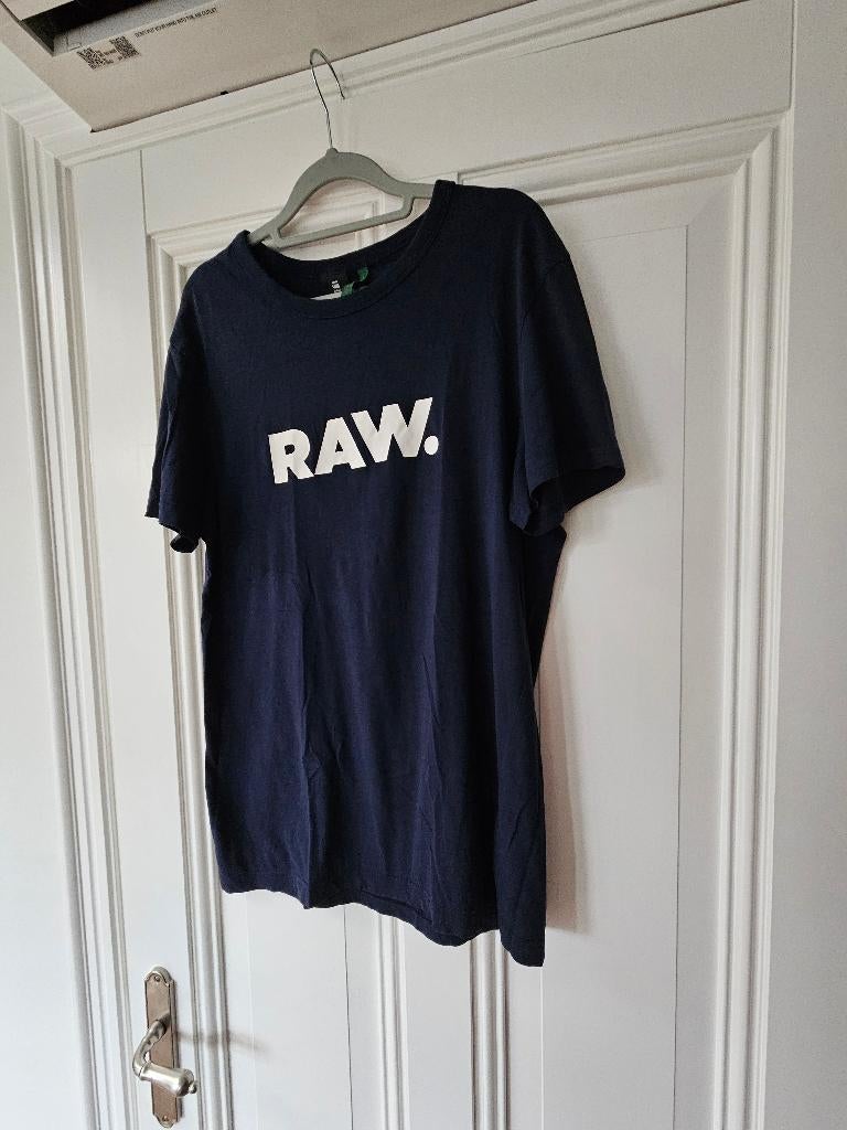 G-star raw shirt blauw, Blauw, G-STAR, Ophalen of Verzenden, Zo goed als nieuw