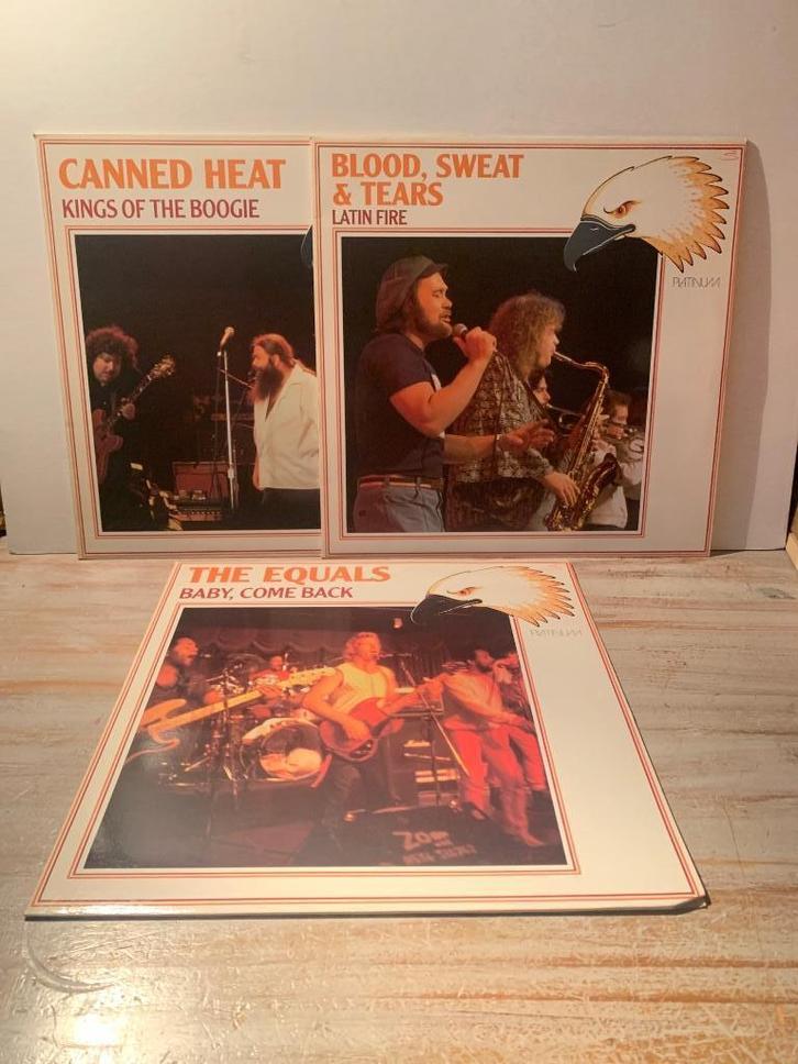 Lp, Platinum , the equals, canned heat, blood sweat tears, Cd's en Dvd's, Vinyl | Pop, Gebruikt, 1960 tot 1980, 12 inch, Ophalen of Verzenden