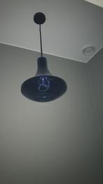 3 Made hanglampen blauw/paars, Huis en Inrichting, Lampen | Hanglampen, Ophalen of Verzenden, Gebruikt, Glas, Minder dan 50 cm
