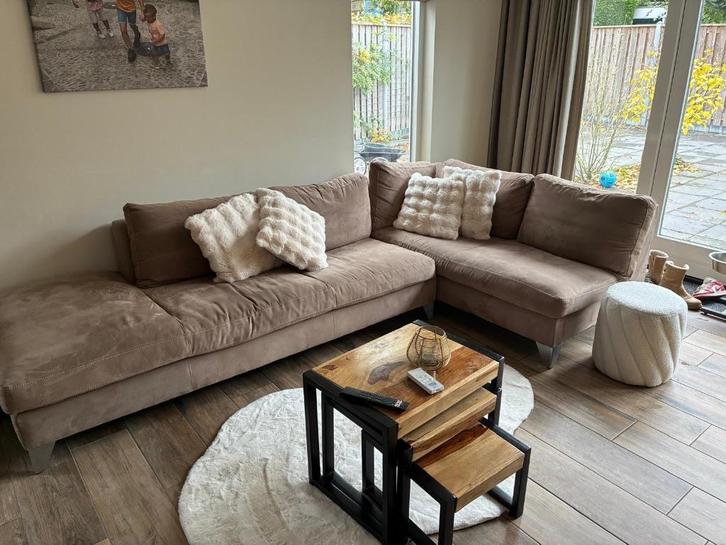 mooie hoek bankstel Montel, Huis en Inrichting, Banken | Bankstellen, Zo goed als nieuw, Vierpersoons of meer, 150 cm of meer