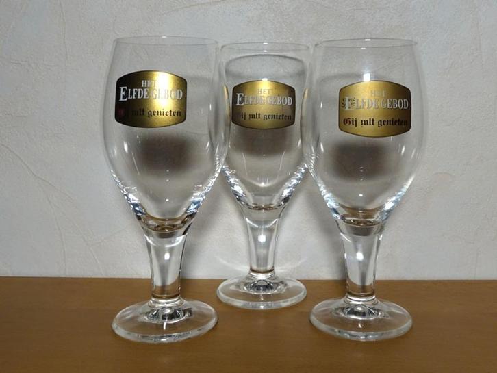 Het Elfde Gebod bierglazen (Hertog Jan), Verzamelen, Biermerken, Zo goed als nieuw, Glas of Glazen, Hertog Jan, Ophalen of Verzenden