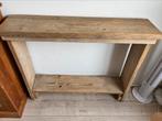 Handgemaakte kaptafel van stijgerhout en kapperskruk, Huis en Inrichting, Tafels | Kaptafels, Ophalen, Gebruikt, 100 tot 150 cm