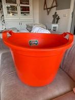 Oranje vintage wasmand, Huis en Inrichting, Emmers, Ophalen, Gebruikt, Kunststof