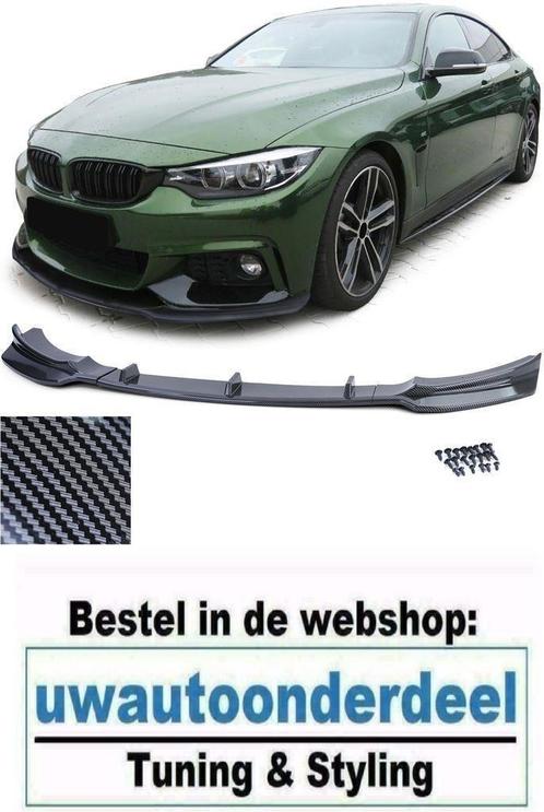 Spoiler Carbon Look Voor Bmw 4 Serie F32 F33 F36 M Pakket, Auto diversen, Tuning en Styling, Verzenden
