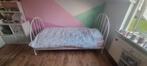 stalen bed(frame) met houten lattenbodem, Kinderen en Baby's, Kinderkamer | Bedden, Ophalen, 85 tot 100 cm, Gebruikt, Matras