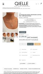 zilverk ketting 925 sterling met twee echte parels, Ophalen of Verzenden