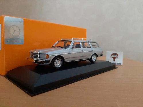 Mercedes Benz 230 TE (W123) zilvermetallic Maxichamps 1:43, Hobby en Vrije tijd, Modelauto's | 1:43, Nieuw, Auto, Overige merken
