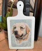 Nieuw: grote broodplank met blonde labrador afgebeeld, Ophalen of Verzenden
