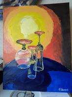 Stilleven 3Glazen, Antiek en Kunst, Kunst | Schilderijen | Klassiek, Ophalen