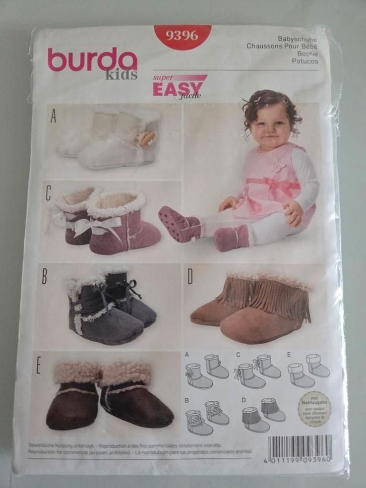 Burda Kids Patroon Schoentjes/Sloffen, Hobby en Vrije tijd, Kledingpatronen, Gebruikt, Overige typen, Kind, Burda, Ophalen of Verzenden