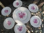 Gebakstel Schumann Arzberg Bavaria groot roze bloemboeket, Ophalen of Verzenden