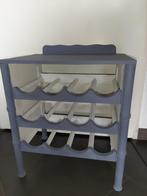 Wijnrek Ibiza blauw wit wijnkastje, Huis en Inrichting, Ophalen of Verzenden, Zo goed als nieuw, Hout, 5 tot 15 flessen