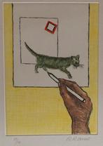 Roger Raveel (1921-2013) - ets, Ophalen of Verzenden