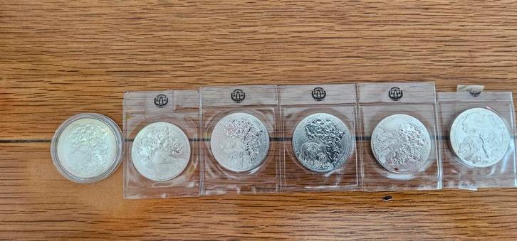 Rwanda 1 oz Zilver Wildlife Set 2012-2017, Postzegels en Munten, Munten | Oceanië, Setje, Zilver, Ophalen of Verzenden