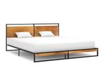 Bedframe metaal 180x200 cm, nieuw in doos, Zwart, Tweepersoons, Ophalen of Verzenden, Zo goed als nieuw