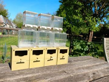 Nestkastjes, badjes en voerbakken beschikbaar voor biedingen