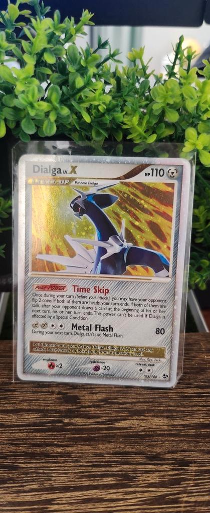 Dialga Lv X GE 105, Hobby en Vrije tijd, Verzamelkaartspellen | Pokémon, Zo goed als nieuw, Losse kaart, Ophalen of Verzenden