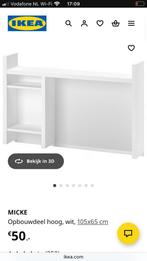 Bureau opbouwdeel micke ikea, Ophalen, Zo goed als nieuw