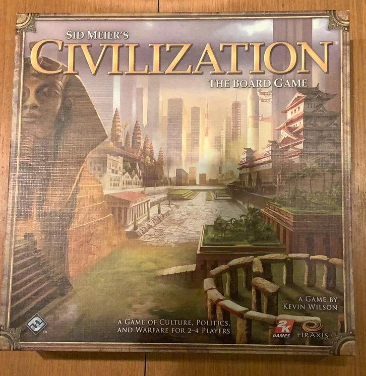 Civilization the board game, Hobby en Vrije tijd, Gezelschapsspellen | Bordspellen, Zo goed als nieuw, Een of twee spelers, Drie of vier spelers