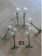 6 vintage glazen Moezel wijn, Ophalen of Verzenden, Zo goed als nieuw, Overige typen
