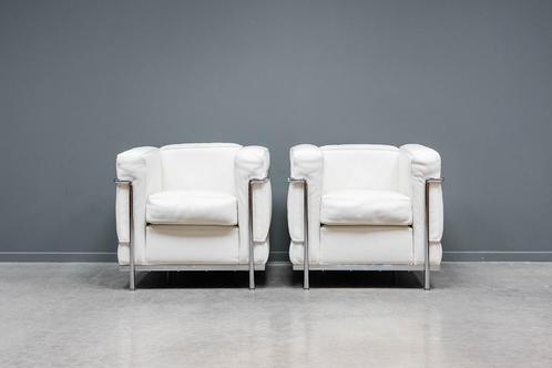 Corbusier LC2 armchairs, 2x, Huis en Inrichting, Fauteuils, Ophalen of Verzenden