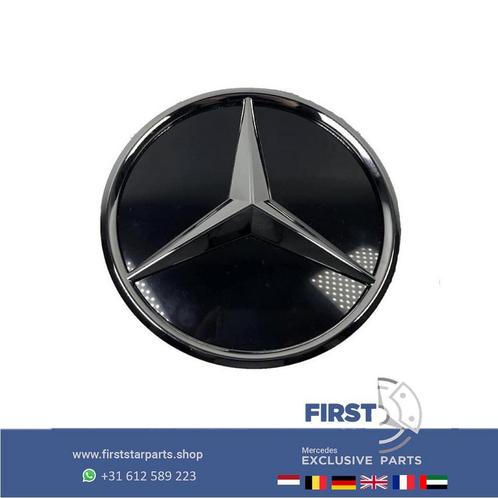 A1778880101 Mercedes FACELIFT STER LOGO GLANS CHROOM W176 W1, Auto-onderdelen, Carrosserie en Plaatwerk, Mercedes-Benz, Gebruikt