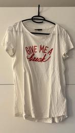 JBC witte T-shirt met tekst, Kleding | Dames, Ophalen of Verzenden, Korte mouw, Maat 36 (S), Gedragen